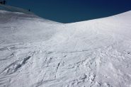 neve ventata vicino alla vetta
