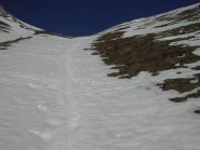 Discesa in 'telemark'.