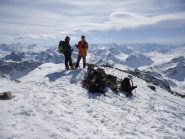 Luca e Paolo in vetta al Piz d'Agnel