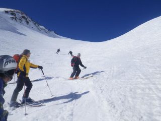 Discesa nella parte sopra alle baite