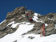 sulle roccette verso la punta