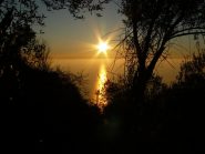 tramonto, scendendo da Gaixella