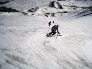 a gran velocità verso i crateri.
