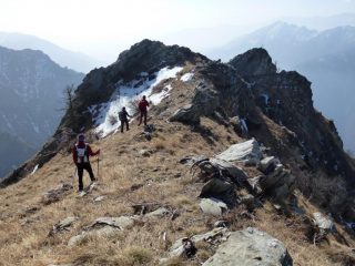 discesa verso la punta delle gheule