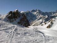 Aiguillette du Lauzet e, in secondo piano, Monetier e Agneaux