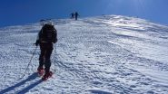 la prima rampa della cresta sopra il Col du Crachet (3-3-2012)