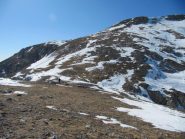 pendio di salita alla cima Ballaur 