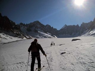 sul ghiacciaio d'argentiere
