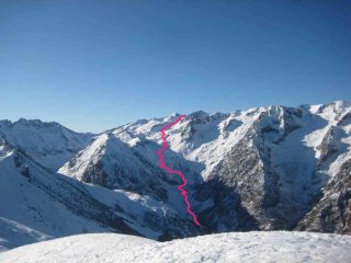 Vista dell'itinerario dal Pianard