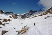 Dani in discesa nel punto in cui ci siamo raccordati alla strada