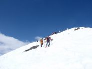 discesa dalla cima