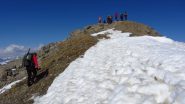 l'arrivo in vetta al Pic de Chateau Renard