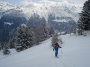 si traccia nella farina caduta in nottata