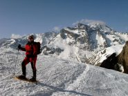 Poco sopra l'Alpe du Lauzet, la vista si apre verso i Pics de Combeynot