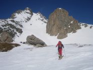 il sostenuto canalone esposto a sud est