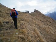 Arrivando all'Alpe Saler
