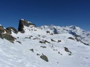 il rothorn dai pressi del colle N di testa grigia