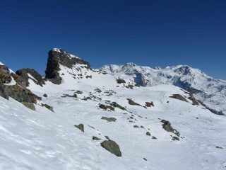 il rothorn dai pressi del colle N di testa grigia