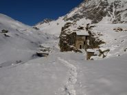 Il ponticello a Dondena dove finiva la traccia battuta