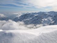 Panorama verso Ovest verso Val Soana da Punta Asgelas