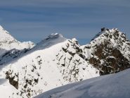 La cima dell'Asgelas (3021 m) vista dalla cresta dove mi sono fermato