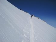 In uscita dal salto del ghiacciaio