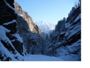 Il vallone del Bourcet a marzo...