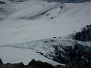 la cresta vista dalla cima