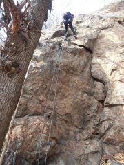 La seconda doppia lunga poco meno di 30 metri