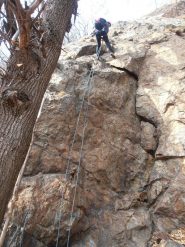 La seconda doppia lunga poco meno di 30 metri