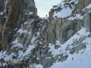 La Breche vista dal versante di discesa.
