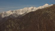 panorama sulla valle di ribordone dalla cima
