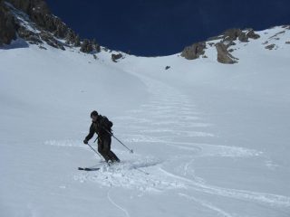 Discesa dal col Scies Charnier