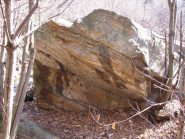uno tra i boulder più duri (purtroppo bagnato)
