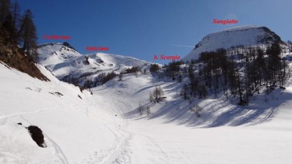 sulla parte mediana del percorso