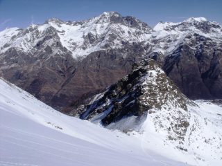 Dalla vetta il Colle Lusera