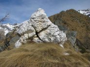 Arrivo alla roccia bianca