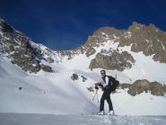 Verso l'Oronaye, a sinistra il colle Feuillas