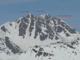 il canale S del piccolo golliaz visto dal M. Aquiletta
