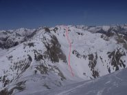 La discesa dai Rochers