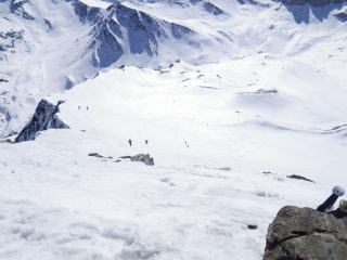 dalla punta il vallone di discesa