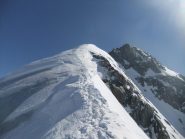 cresta finale di accesso alla vetta