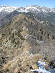 lLa cresta di salita