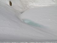 Anche la superficie del Lago Lungo inizia a sciogliersi