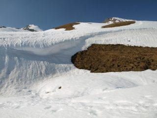 Innevamento vario a quota 2380 m