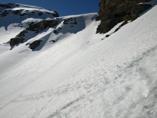 A metà del secondo canalone