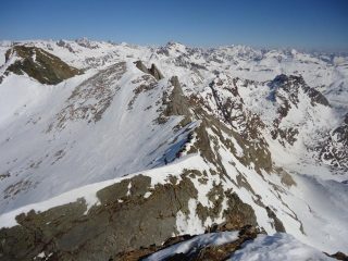 la traversata verso il colle Marani