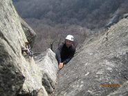 Arrivo in cima della seconda cordata!