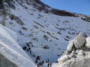 La risalita per la Buvette di Mottes