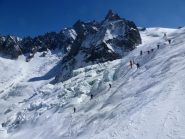 Inizio della seraccata del ghiacciaio del Gigante